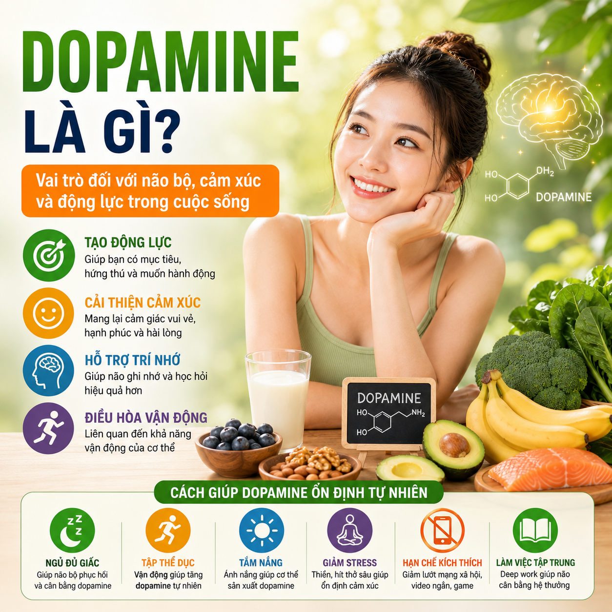 Dopamine là gì? Vai trò của dopamine đối với não bộ và cảm xúc