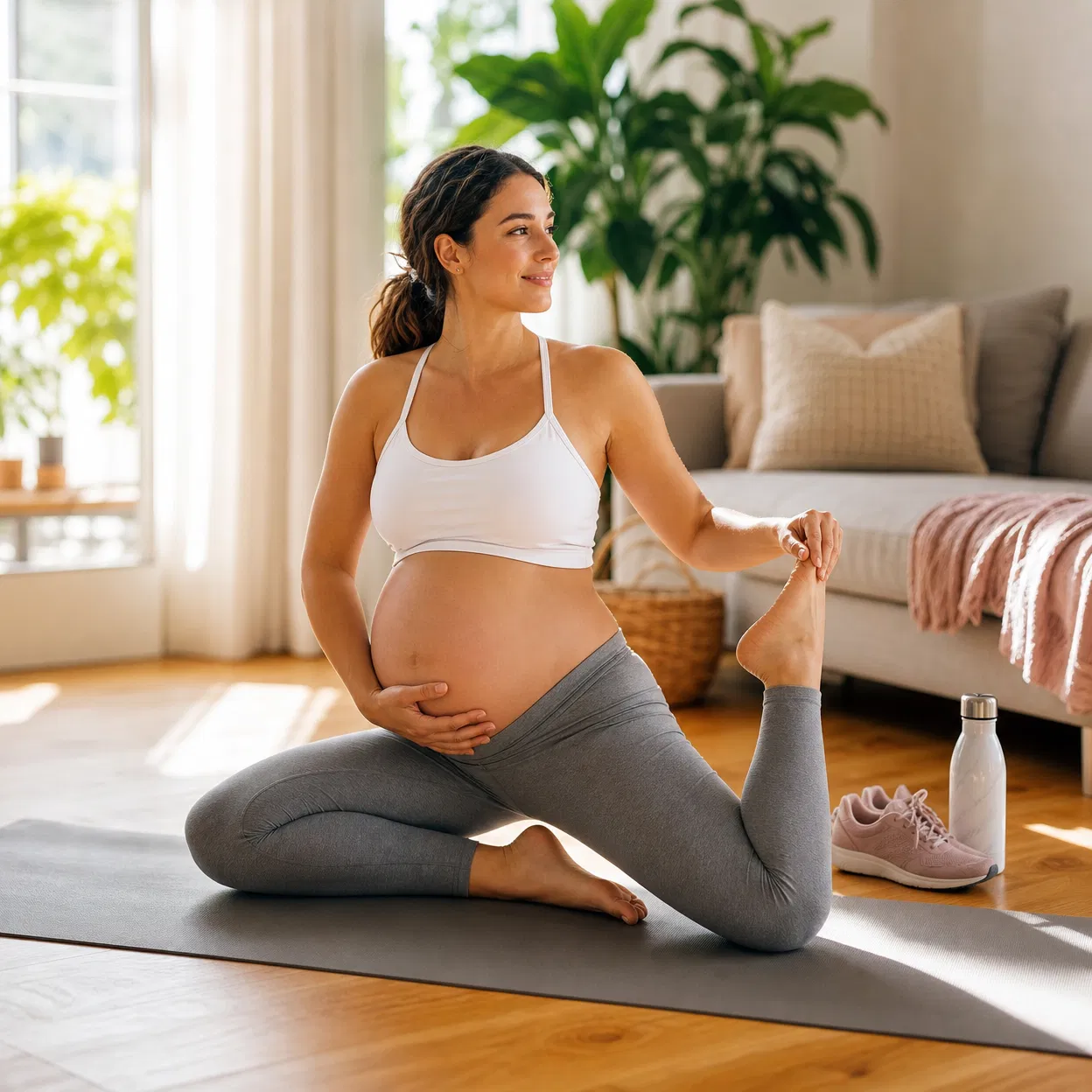 Lợi ích của việc vận động nhẹ nhàng trong thai kỳ: Các bài tập yoga và đi bộ