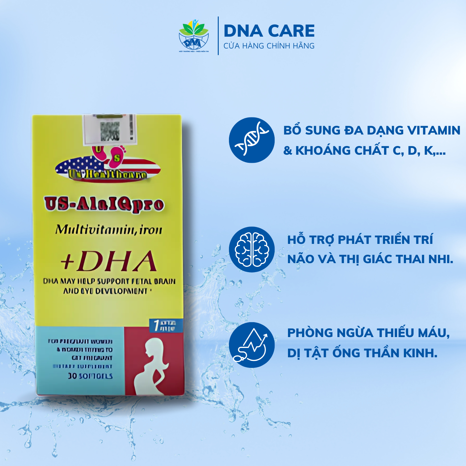 Viên Uống Bổ Bầu US-AlaIQpro – Chai 30 Viên